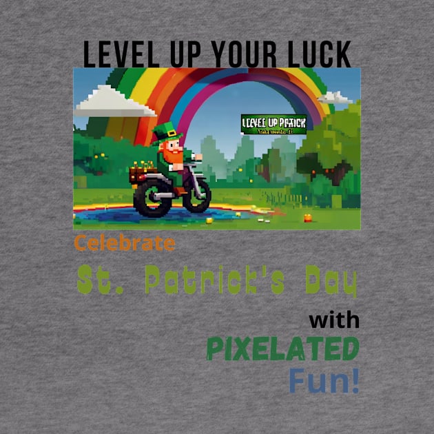 Level Up Your Luck: Celebrate St. Patrick's Day with Pixelated Fun! by benzshope